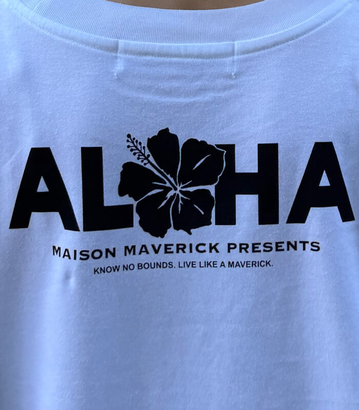 【MAISON MAVERICK PRESENTS】バックプリントミディアムスリーブTシャツ★☆MM5137