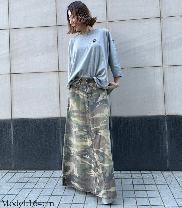 【MAISON MAVERICK PRESENTS】バックプリントミディアムスリーブTシャツ★☆MM5137