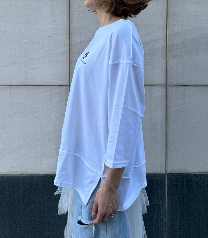 【MAISON MAVERICK PRESENTS】バックプリントミディアムスリーブTシャツ★☆MM5137