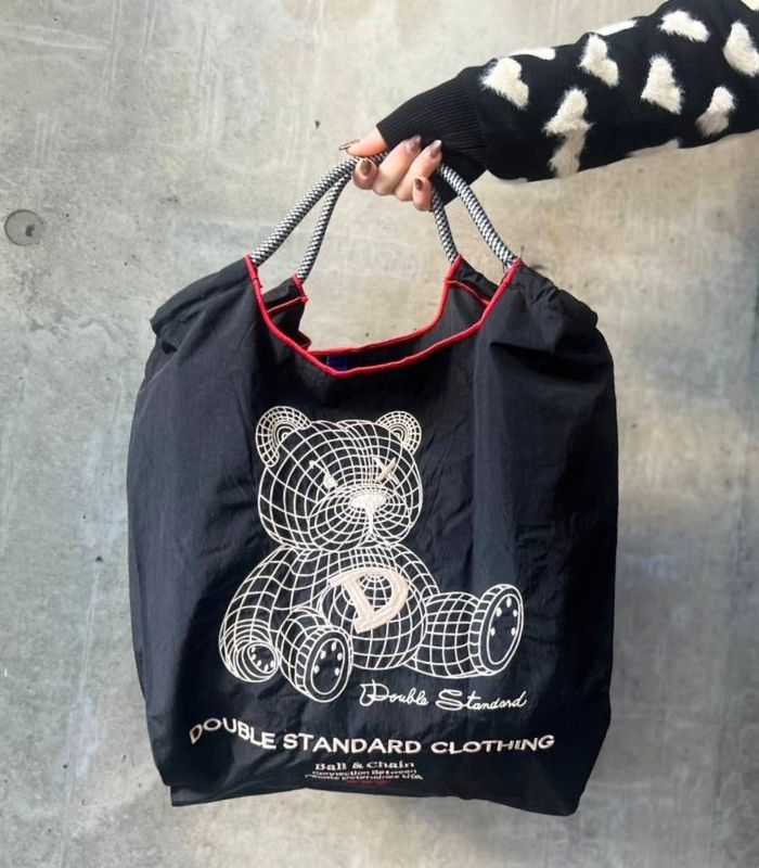 【DOUBLE STANDARD CLOTHING】Near future bearショッピングバッグ_M★☆0400-004-261