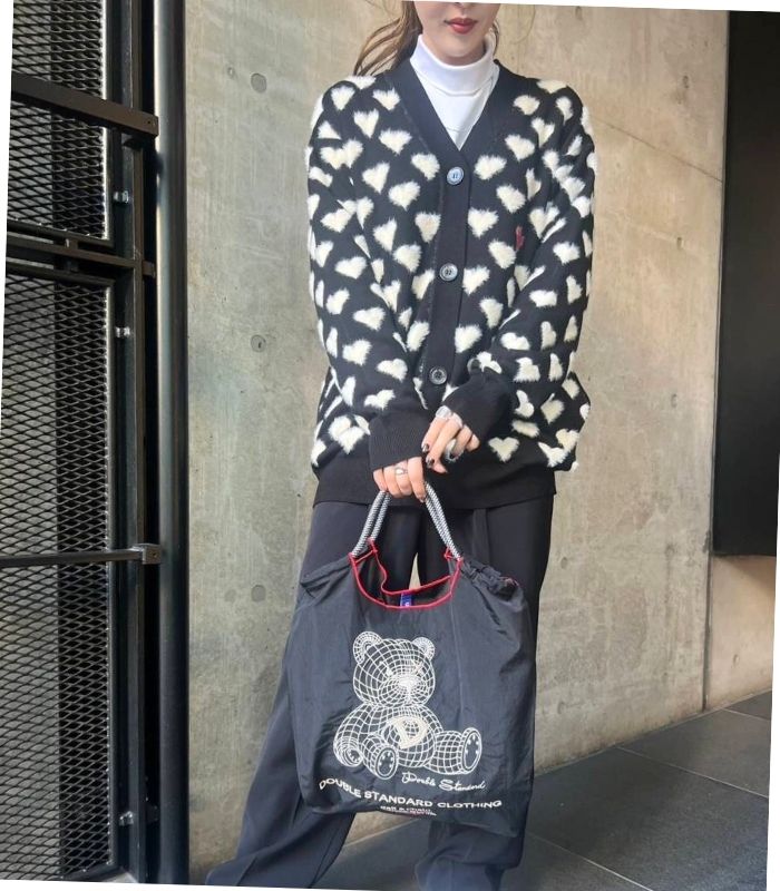 【DOUBLE STANDARD CLOTHING】Near future bearショッピングバッグ_M★☆0400-004-261