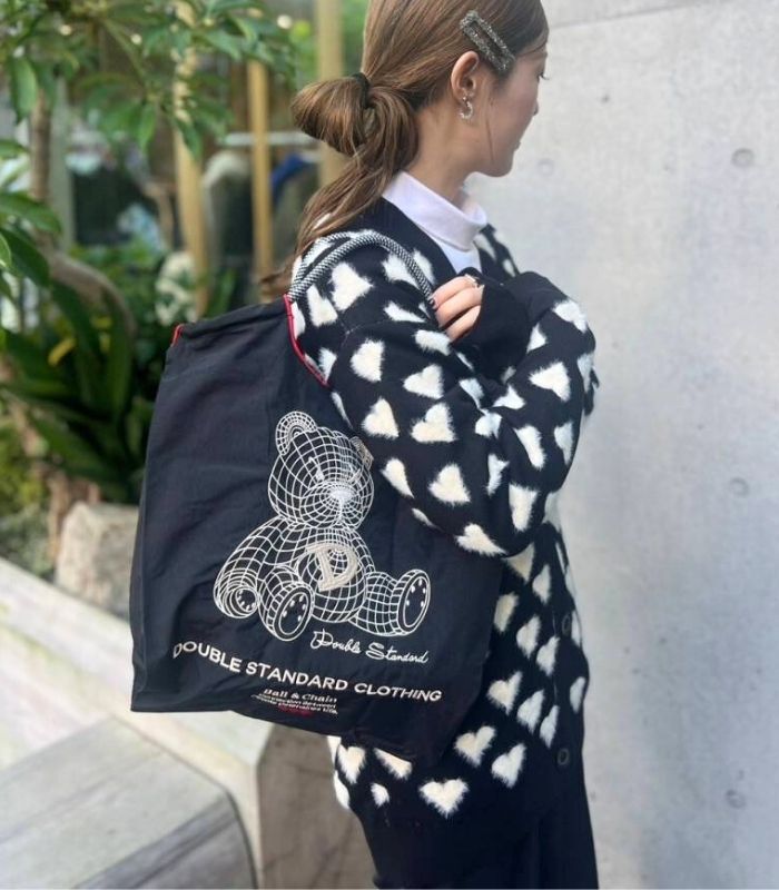【DOUBLE STANDARD CLOTHING】Near future bearショッピングバッグ_M★☆0400-004-261