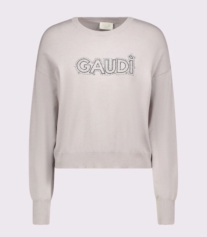 【SALE】【GAUDI】フロントビジューロゴポイントニット●☆IT521BD53023