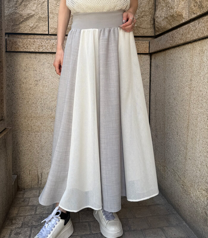 MoNiLE】シアーパネルフレアスカート☆IT002957 | WEAR,スカート
