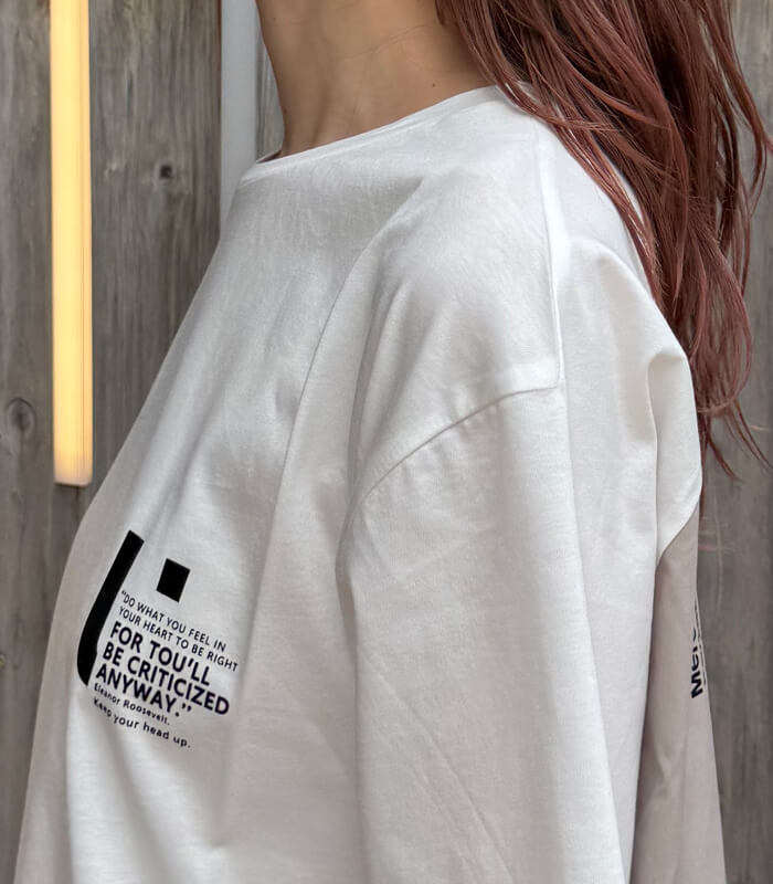 【SALE】【LUGIVA】異素材配色ロゴTシャツ■☆IT202681