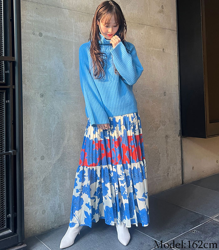 MICALLE MICALLE】リブタートルネックニット☆MRH112NAD-1(ITMRH112NAD