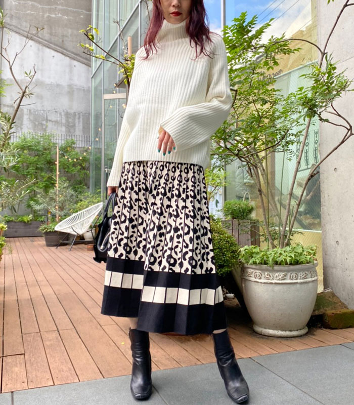 【MICALLE MICALLE】リブタートルネックニット★MRH112NAD-1(ITMRH112NAD)