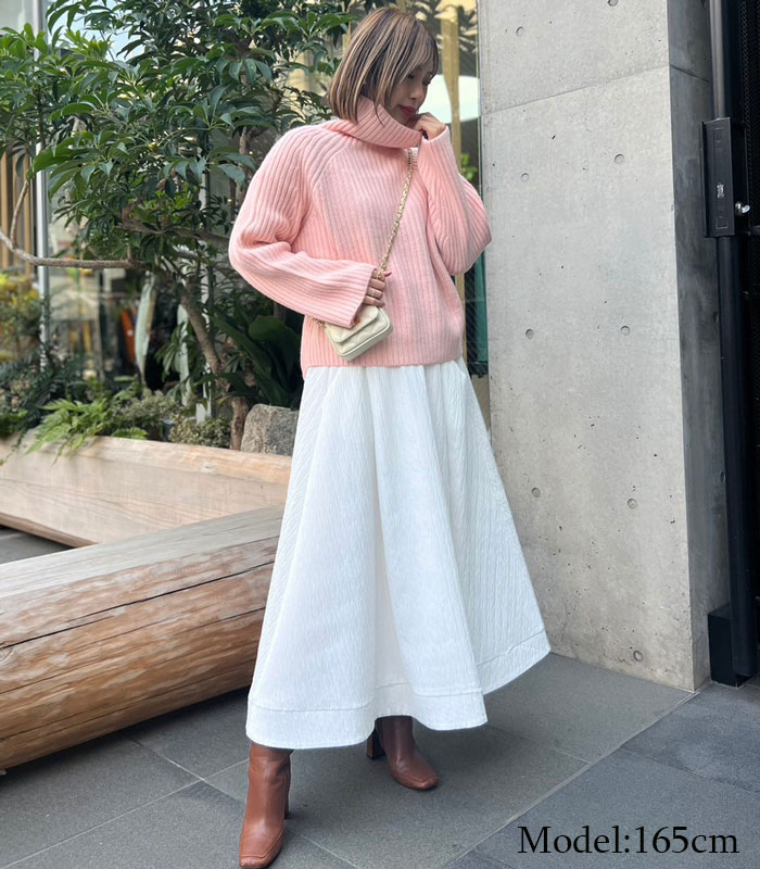 【MICALLE MICALLE】リブタートルネックニット★MRH112NAD-1(ITMRH112NAD)