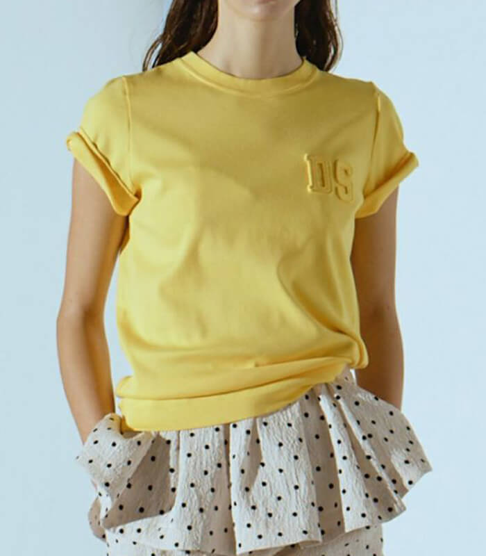 【DOUBLE STANDARD CLOTHING】DSロゴ刺繍Tシャツ★☆0208-010-253