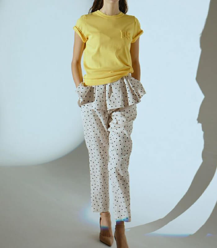 【DOUBLE STANDARD CLOTHING】DSロゴ刺繍Tシャツ★☆0208-010-253