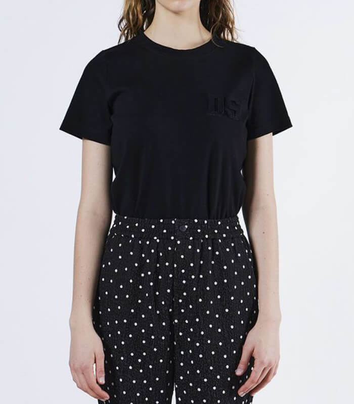 【DOUBLE STANDARD CLOTHING】DSロゴ刺繍Tシャツ★☆0208-010-253