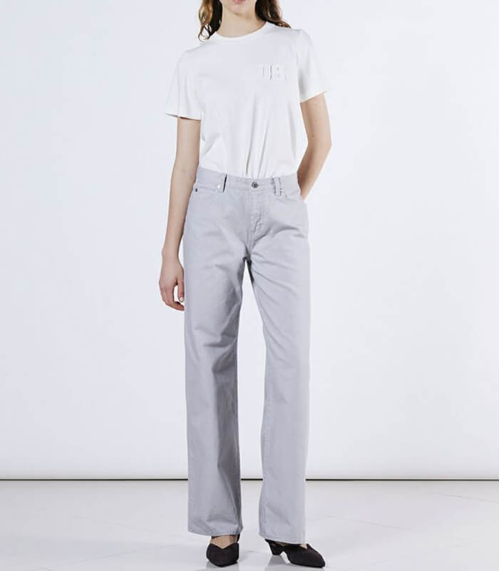 【DOUBLE STANDARD CLOTHING】DSロゴ刺繍Tシャツ★☆0208-010-253