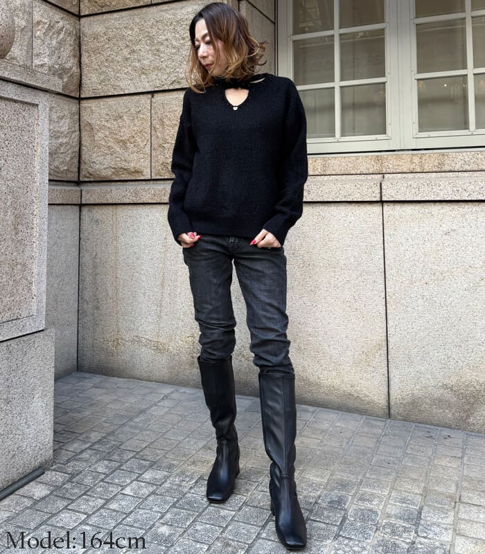 【SALE】【Desert Rose】クロスネックラインプルオーバーニット▼☆BDKT-84