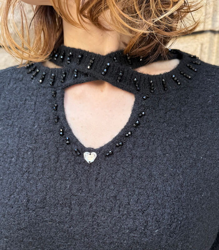 【SALE】【Desert Rose】クロスネックラインプルオーバーニット▼☆BDKT-84