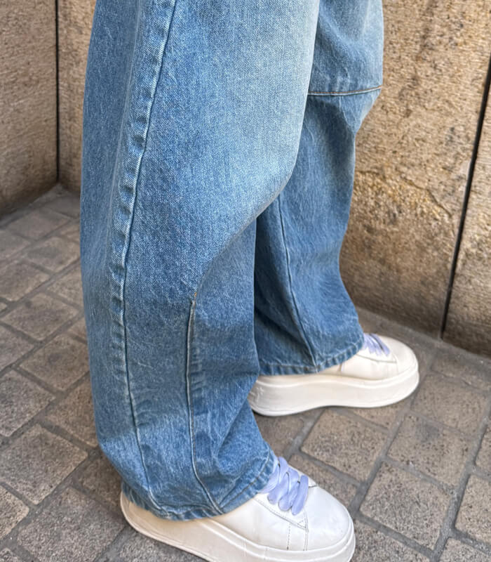 【SALE】【RINASCIMENTO】ダーツポイントバルーンデニムパンツ■☆ITRIN125188