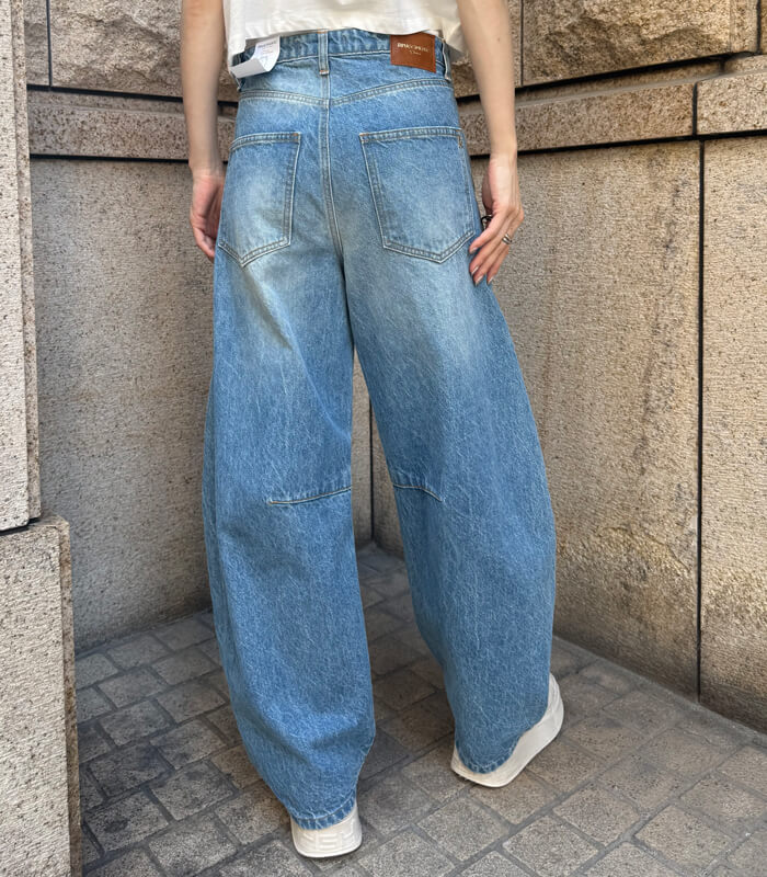 【SALE】【RINASCIMENTO】ダーツポイントバルーンデニムパンツ■☆ITRIN125188