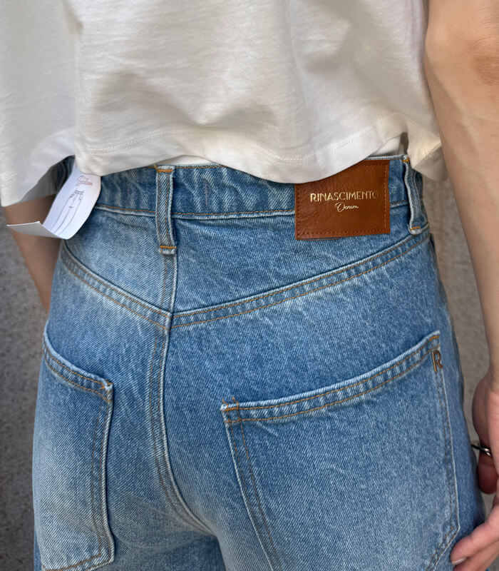 【SALE】【RINASCIMENTO】ダーツポイントバルーンデニムパンツ■☆ITRIN125188