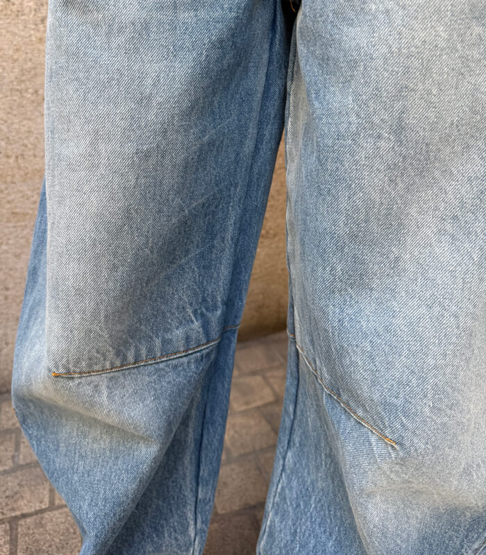 【SALE】【RINASCIMENTO】ダーツポイントバルーンデニムパンツ■☆ITRIN125188