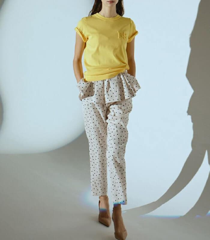 【DOUBLE STANDARD CLOTHING】ドットフロッキージャガードキャミソール★☆0204-160-253