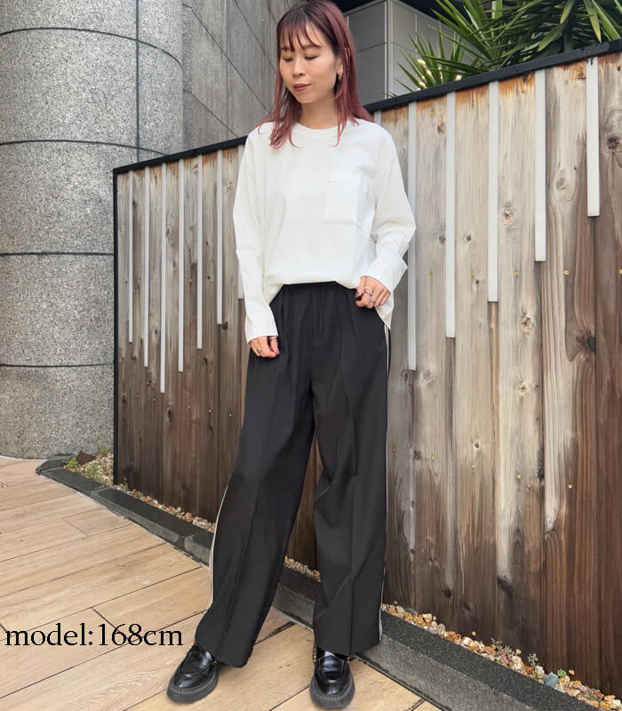 【DOUBLE STANDARD CLOTHING/ESSENTIAL】天竺 メッセージバックプリントロンTシャツ★☆2508-000-261