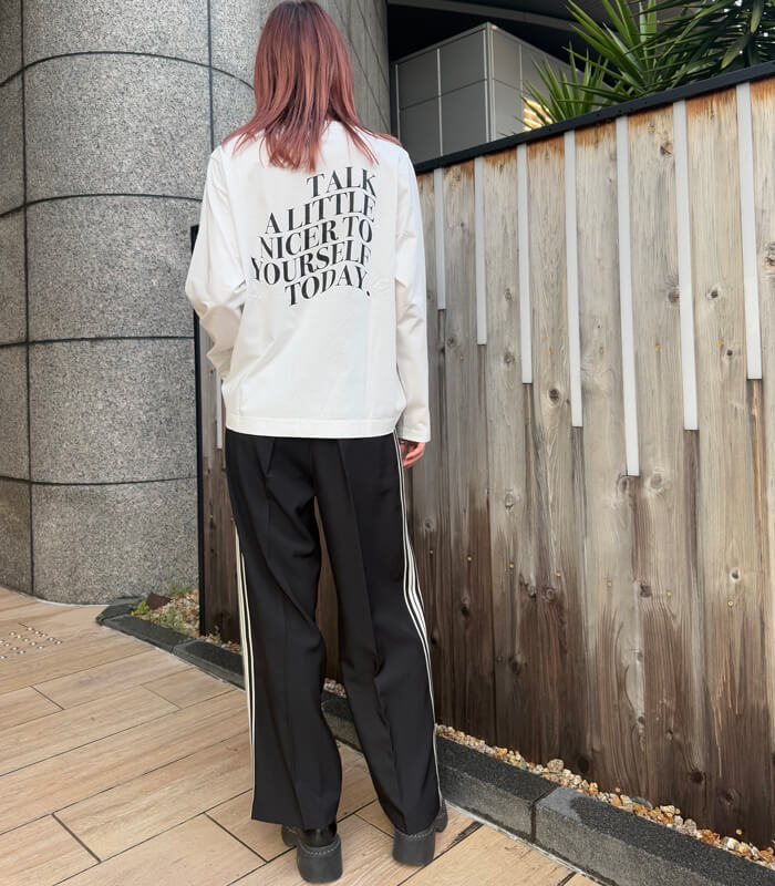 【DOUBLE STANDARD CLOTHING/ESSENTIAL】天竺 メッセージバックプリントロンTシャツ★☆2508-000-261