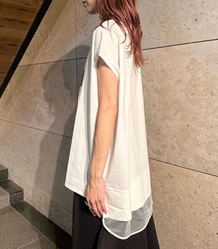 【SALE】【LUGIVA】バックシアーデザインカットソー■☆IT202479