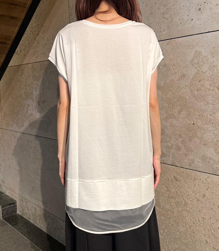 【SALE】【LUGIVA】バックシアーデザインカットソー■☆IT202479