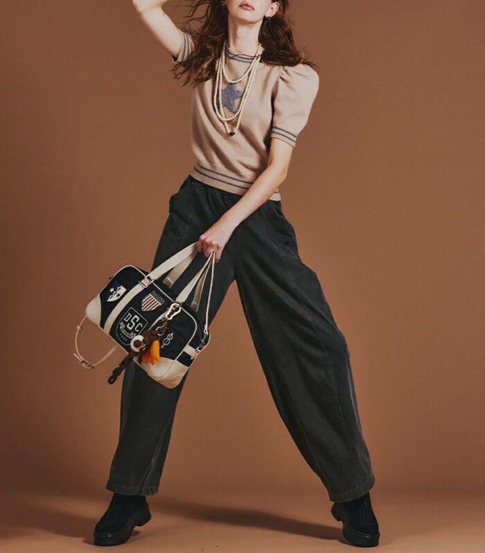 DOUBLE STANDARD CLOTHING】スターパフスリーブニット0209-040