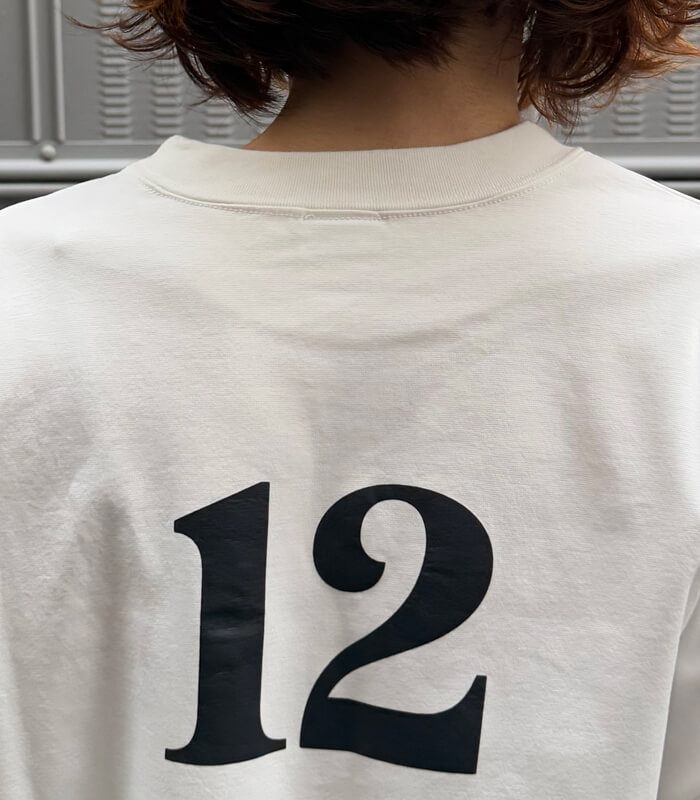 【DOUBLE STANDARD CLOTHING/ESSENTIAL】ハイゲージ バックナンバーロンTシャツ★2508-010-261