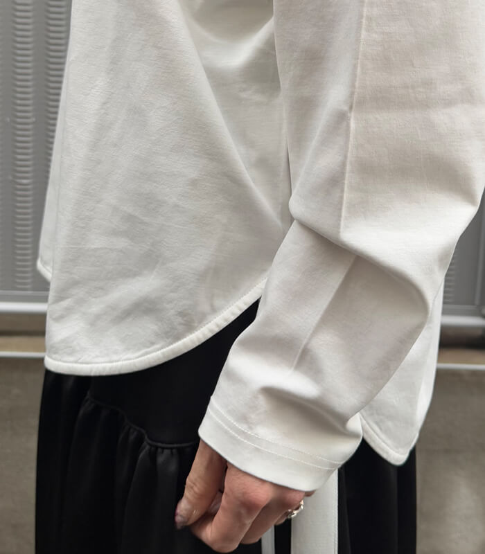 【DOUBLE STANDARD CLOTHING/ESSENTIAL】ハイゲージ バックナンバーロンTシャツ★2508-010-261