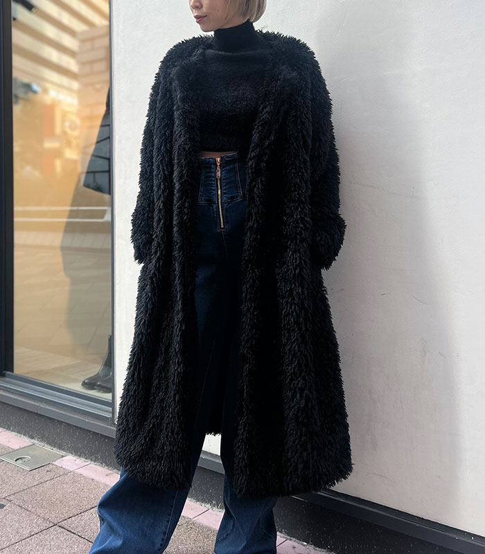 SALE】【DOS DIOSAS】ロングプードルファーコート▽☆D8345 | WEAR