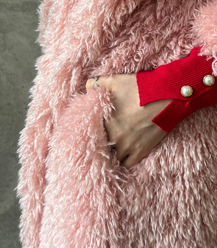 【SALE】【DOS DIOSAS】ロングプードルファーコート●☆D8345