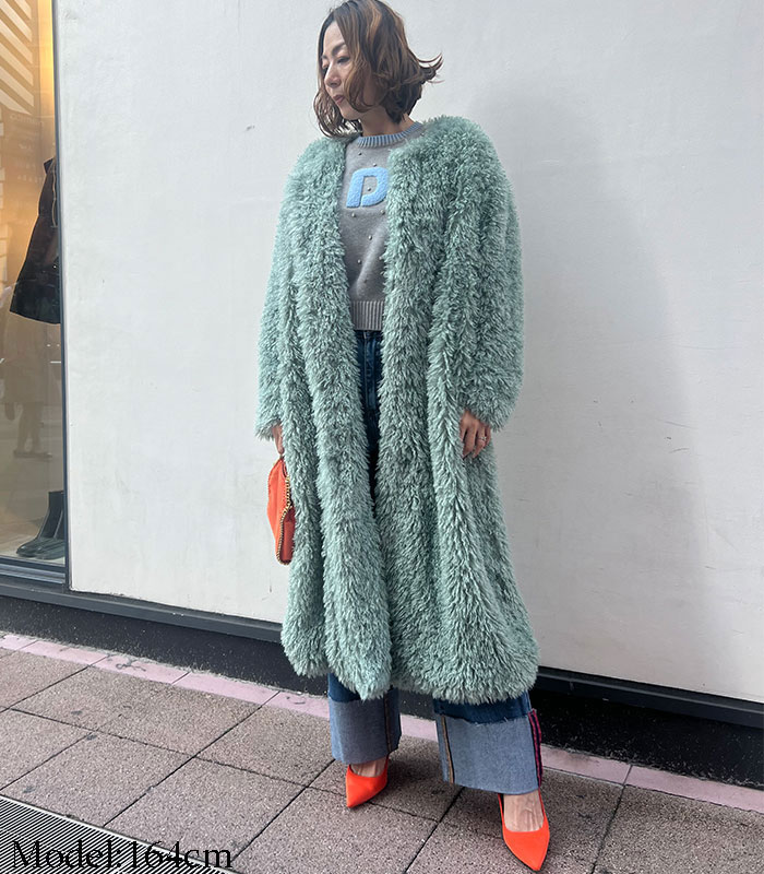 【SALE】【DOS DIOSAS】ロングプードルファーコート●☆D8345