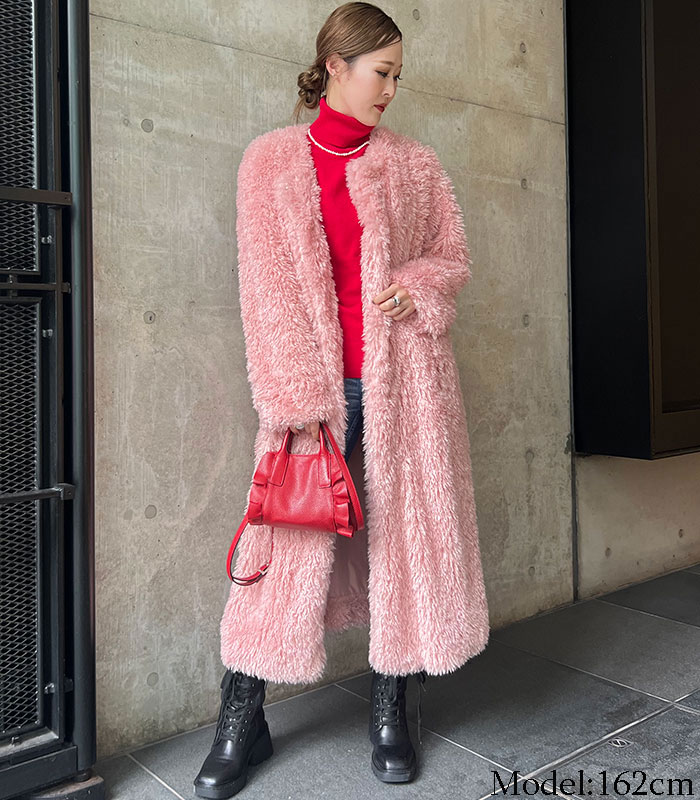 【SALE】【DOS DIOSAS】ロングプードルファーコート●☆D8345