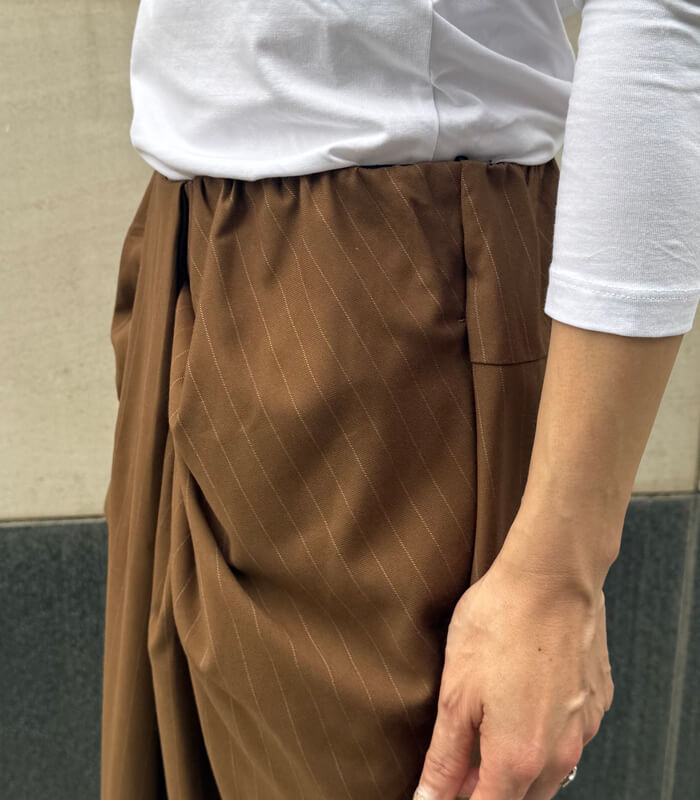 【Dignite collier】タックデザインパンツ★80256037