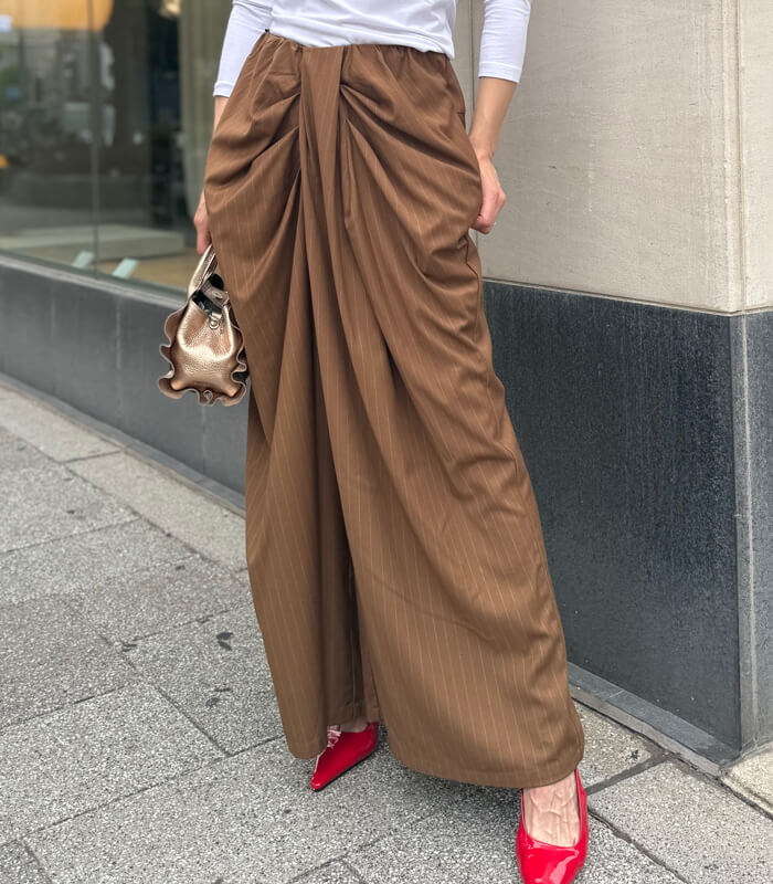 【Dignite collier】タックデザインパンツ★80256037