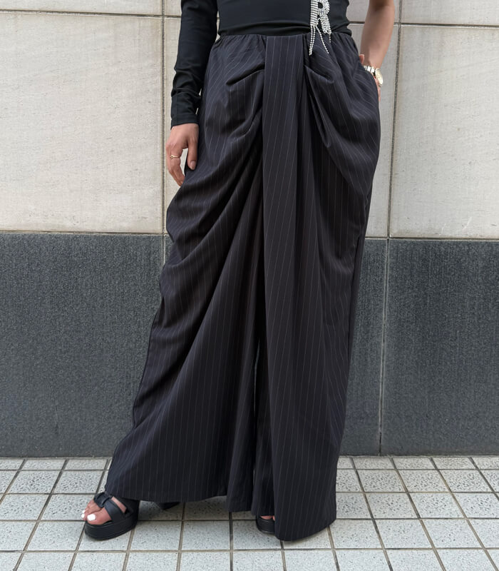 【Dignite collier】タックデザインパンツ★80256037