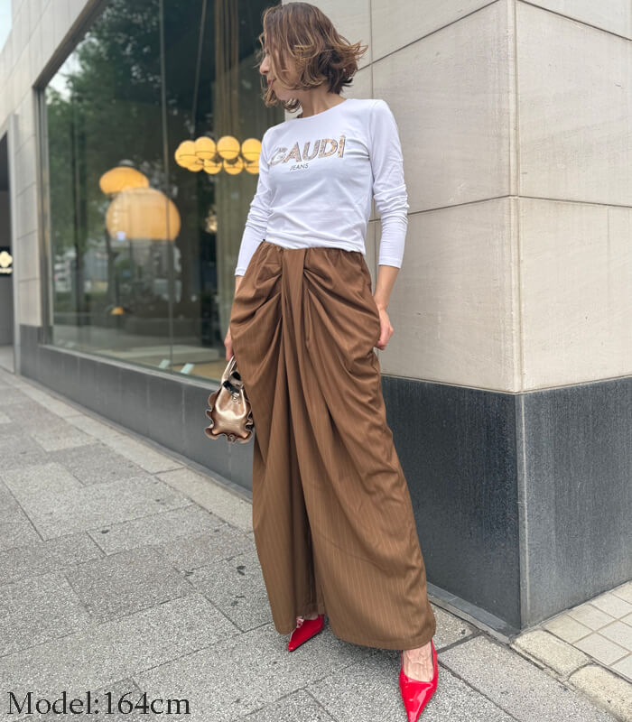 【Dignite collier】タックデザインパンツ★80256037