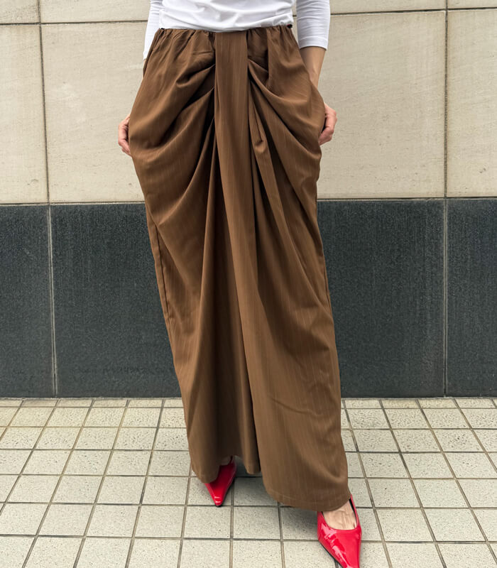 【Dignite collier】タックデザインパンツ★80256037