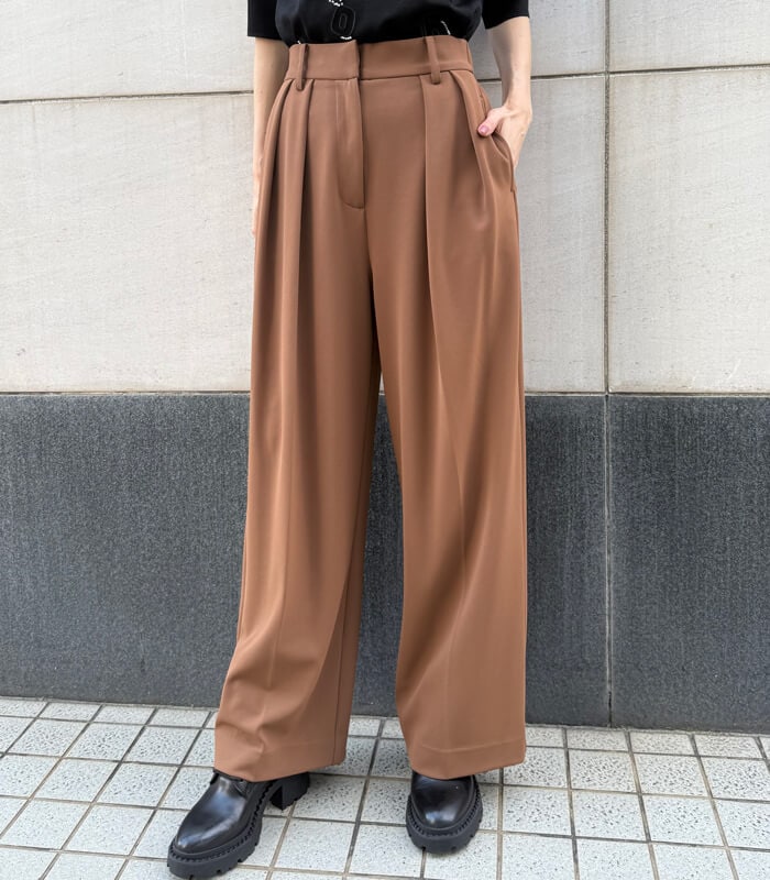 Dignite collier】タックワイドパンツ80256127 | WEAR,パンツ | DESERT