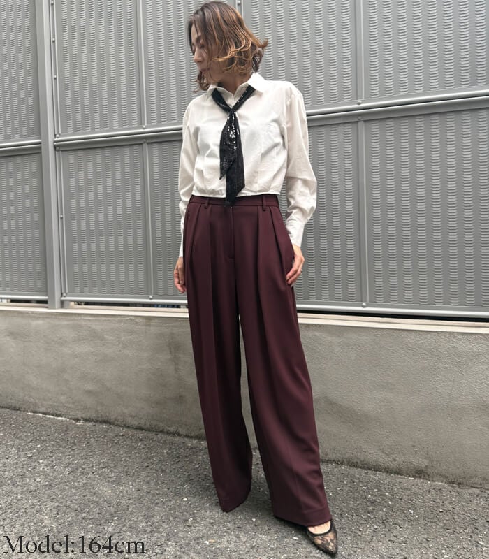 Dignite collier】タックワイドパンツ80256127 | WEAR,パンツ