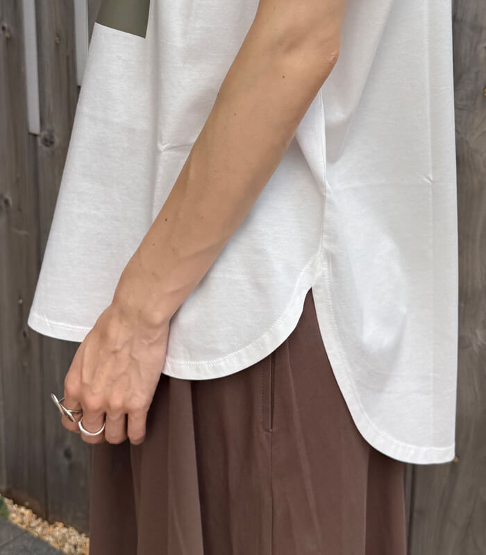 【SALE】【LUGIVA】BeauオーガンジーロゴTシャツ■☆IT202693