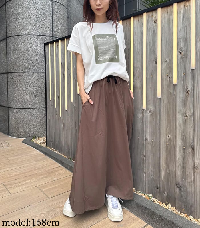 【SALE】【LUGIVA】BeauオーガンジーロゴTシャツ■☆IT202693