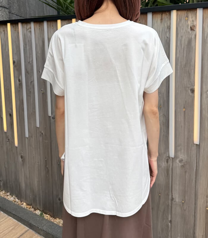 【SALE】【LUGIVA】BeauオーガンジーロゴTシャツ■☆IT202693