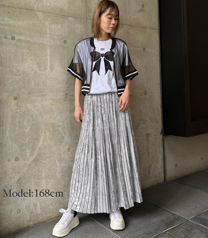 MARIED'OR】箔プリント2段プリーツスカート45221 | WEAR