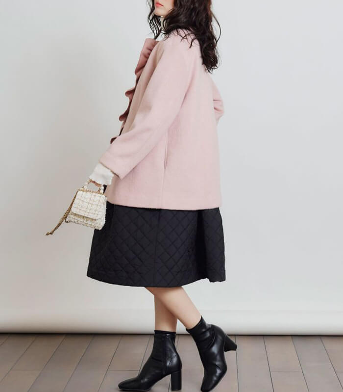 【PICCIN PERLA】フロントフリルショートコート★☆907460