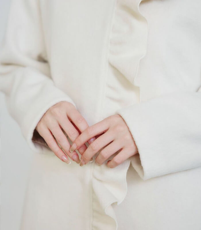 【PICCIN PERLA】フロントフリルショートコート★☆907460