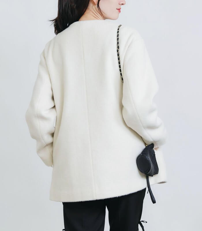 【PICCIN PERLA】フロントフリルショートコート★☆907460