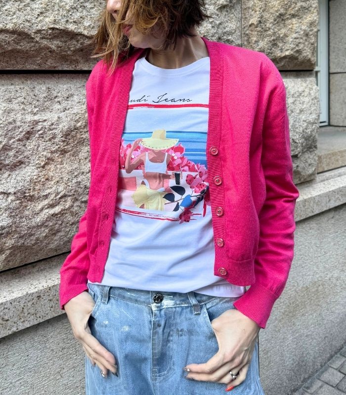 【SALE】【GAUDI】ハートデザインボタンカーディガン■☆IT611BD53026 