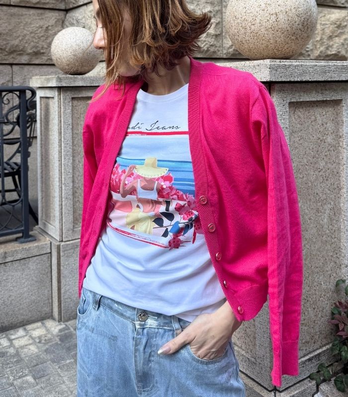【SALE】【GAUDI】ハートデザインボタンカーディガン■☆IT611BD53026 